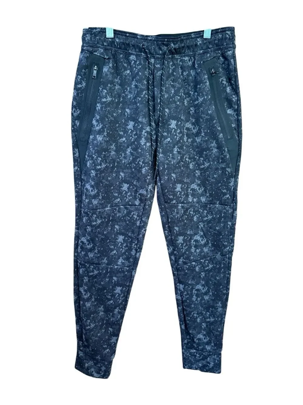 American Eagle Men’s joggers black/Gray camo zippered pockets Sz S